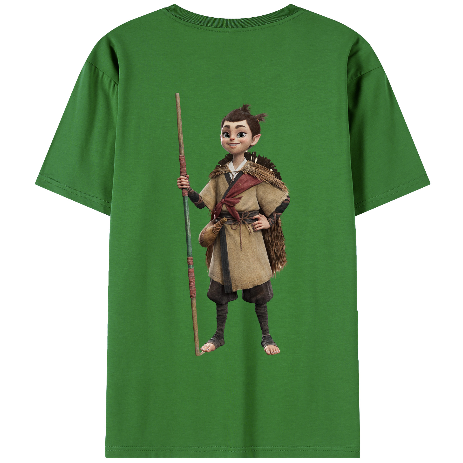 （画像用） Ne Zha 2 ナタ 魔童の大暴れ レディース半袖Tシャツ(バックプリント)